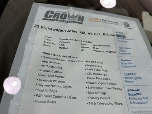 Certified 2023 Volkswagen Atlas SEL R-Line AWD/4WD image 40