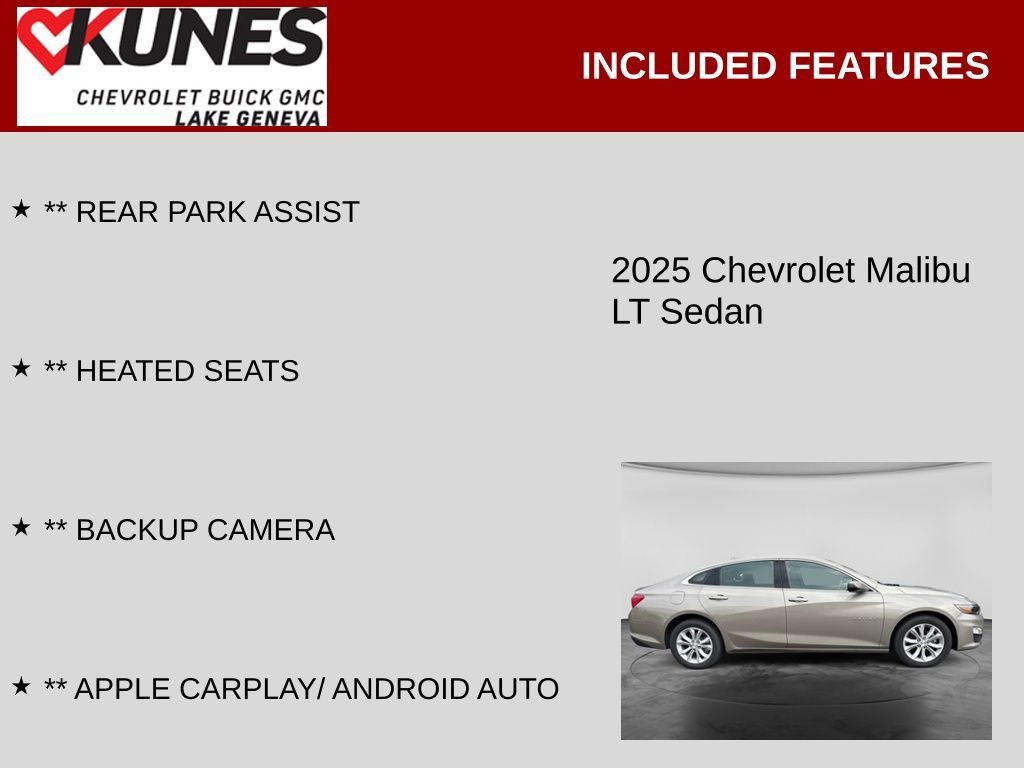Used 2025 Chevrolet Malibu LT FWD image 2