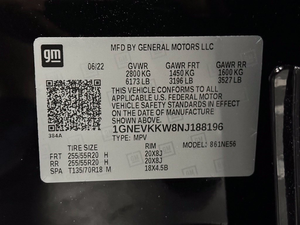 Used 2022 Chevrolet Traverse Premier w/ Redline Edition AWD/4WD image 38