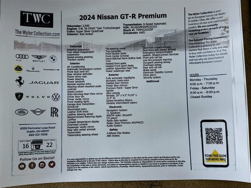 Used 2024 Nissan GT-R Premium w/ Premium Interior Package AWD/4WD image 41