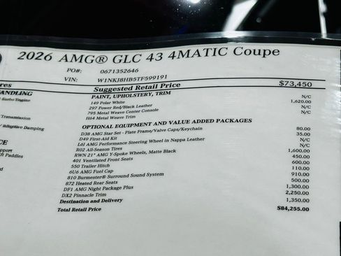 New 2026 Mercedes-Benz GLC 43 AMG 4MATIC Coupe image 20