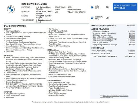 Used 2018 BMW 640i 640i image 35