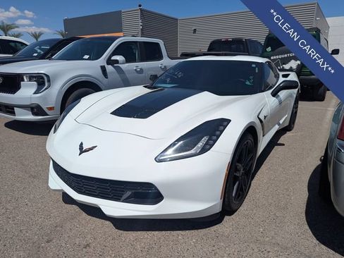 Used 2015 Chevrolet Corvette Stingray Coupe w/ Carbon Flash Badge Package RWD image 2