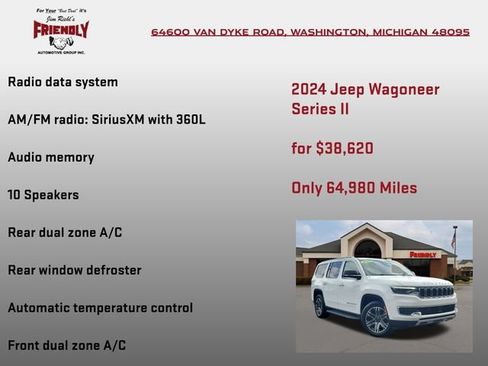 Used 2024 Jeep Wagoneer Series II w/ Flexible Seating Group AWD/4WD image 10
