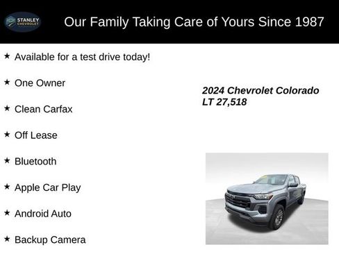 Used 2024 Chevrolet Colorado LT w/ LPO, Dark Essentials Package RWD image 9