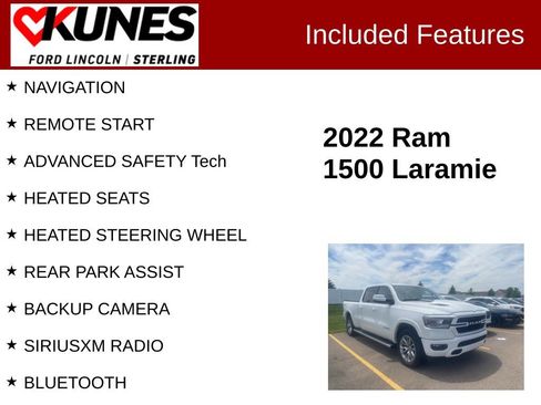 Used 2022 RAM 1500 Laramie AWD/4WD image 2
