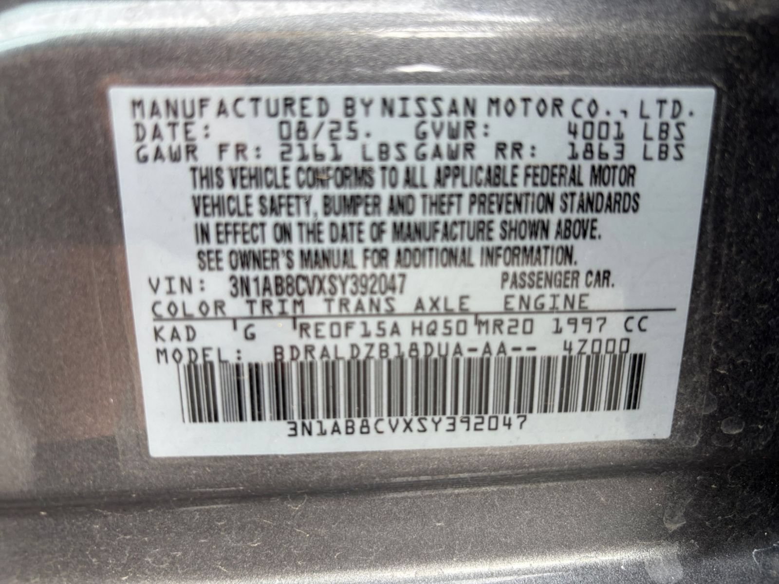 Used 2025 Nissan Sentra SV FWD image 27