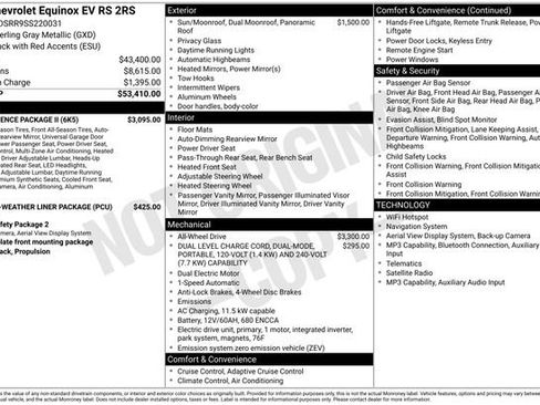 Used 2025 Chevrolet Equinox EV RS w/ Convenience Package II AWD/4WD image 11