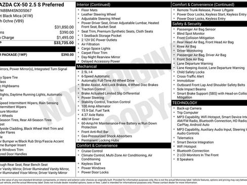 Certified 2025 MAZDA CX-50 AWD 2.5 S w/ Weather Package image 18