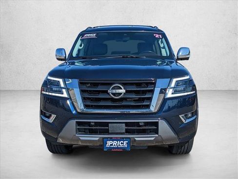 Used 2021 Nissan Armada Platinum w/ Captain's Chairs Package image 2