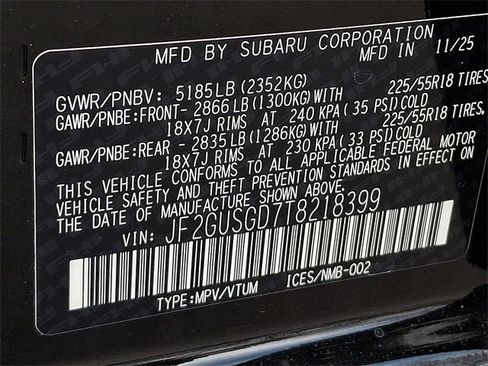 New 2026 Subaru Crosstrek 2.5i Sport image 10