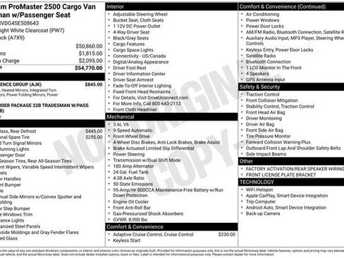 New 2025 RAM ProMaster 2500 w/ Convenience Group FWD image 4
