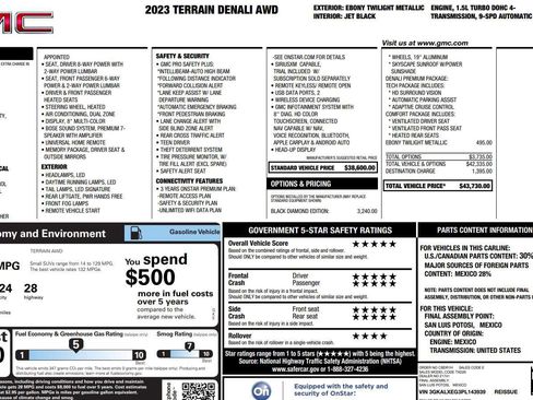 Certified 2023 GMC Terrain Denali w/ Black Diamond Edition AWD/4WD image 31