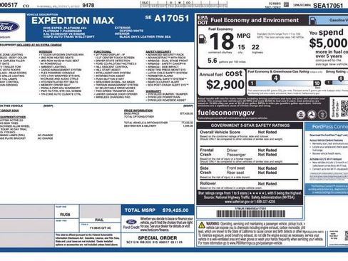 Used 2025 Ford Expedition Max Platinum AWD/4WD image 3