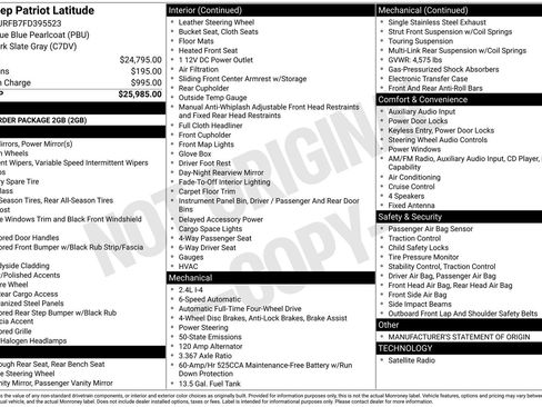 Used 2015 Jeep Patriot Latitude AWD/4WD image 8