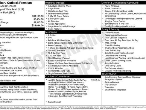 Used 2024 Subaru Outback Premium image 40