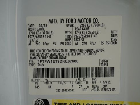 Used 2013 Ford F150 Lariat w/ Lariat Chrome Pkg AWD/4WD image 31