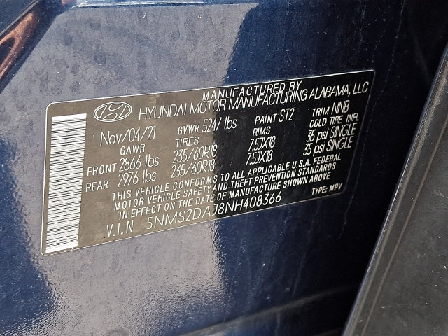 Used 2022 Hyundai Santa Fe SEL AWD/4WD image 27