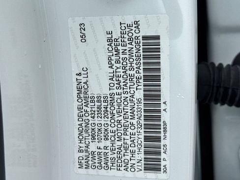 Certified 2023 Honda Accord EX image 34