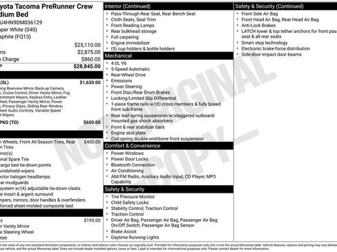 Used 2013 Toyota Tacoma PreRunner w/ SR5 Pkg RWD image 1
