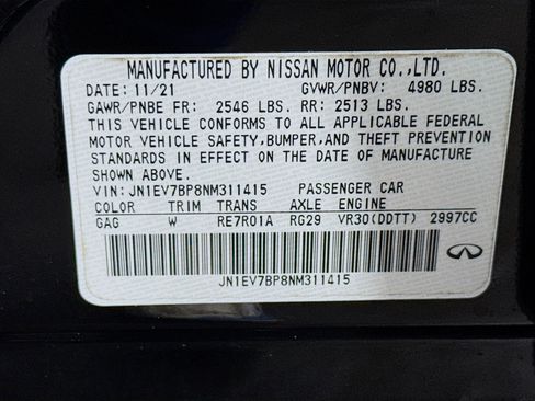 Used 2022 INFINITI Q50 Luxe w/ Cargo Package image 40