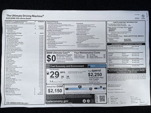 New 2026 BMW 330i xDrive Sedan w/ Convenience Package image 36