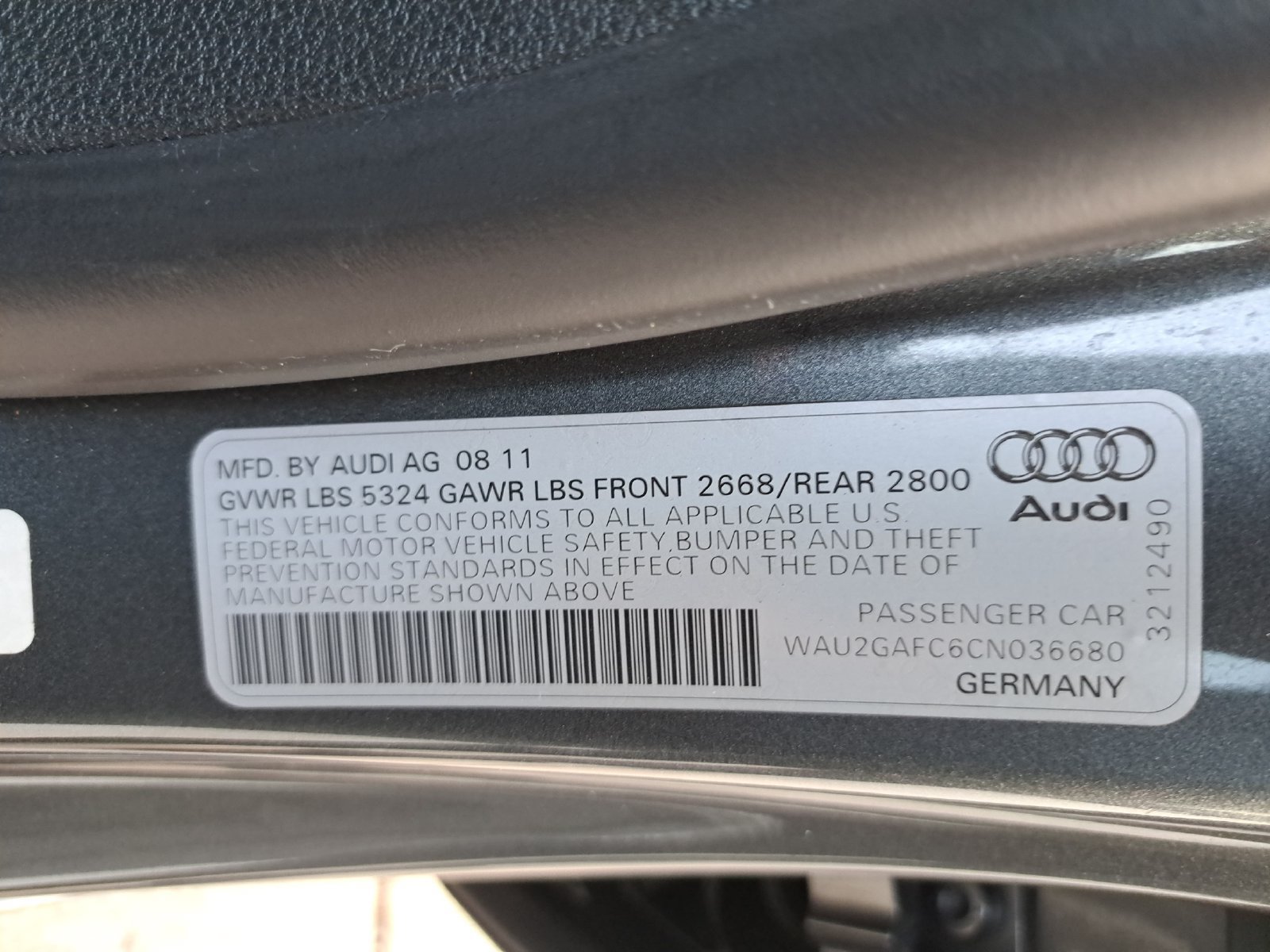 Used 2012 Audi A7 3.0T Prestige AWD/4WD image 15