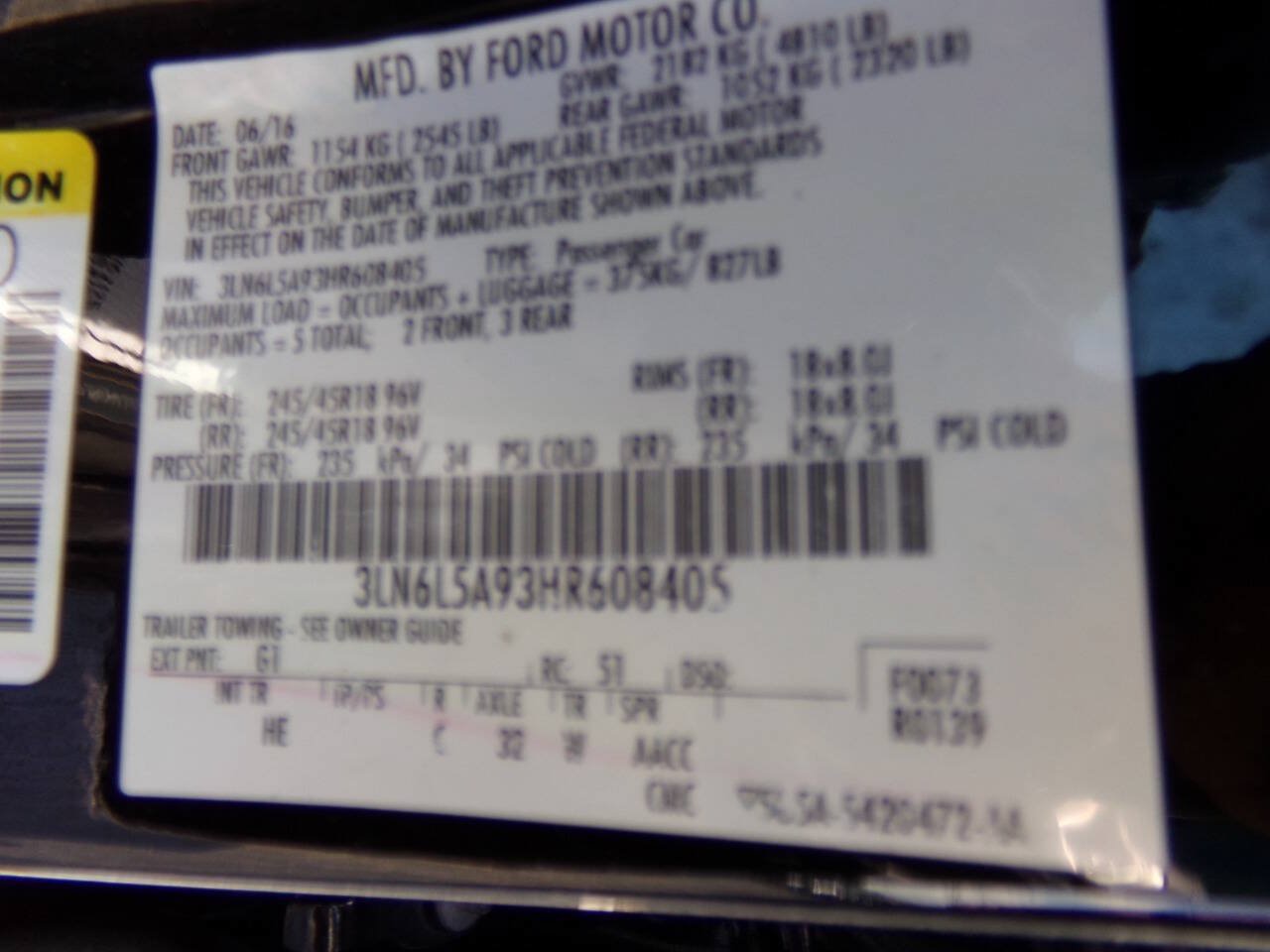 Used 2017 Lincoln MKZ Premiere FWD image 52