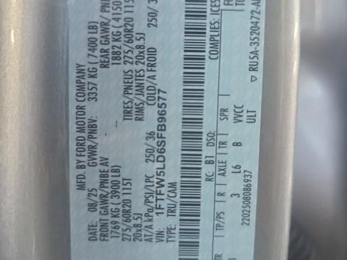 Used 2025 Ford F150 Lariat AWD/4WD image 13