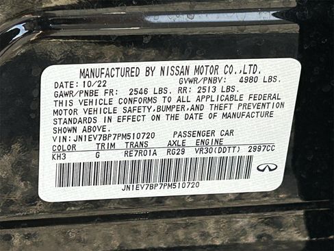 Certified 2023 INFINITI Q50 Luxe w/ Cargo Package image 11