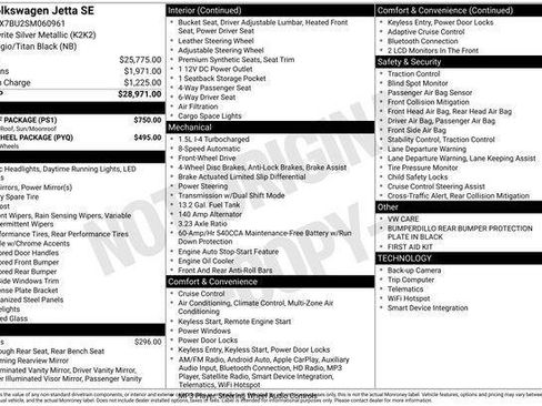 Used 2025 Volkswagen Jetta SE w/ Sunroof Package FWD image 35