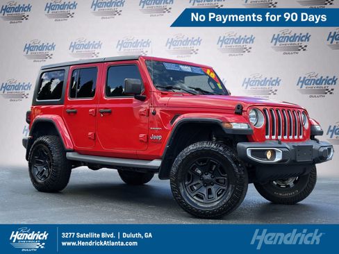 Used 2018 Jeep Wrangler Unlimited Sahara w/ Cold Weather Group AWD/4WD image 1