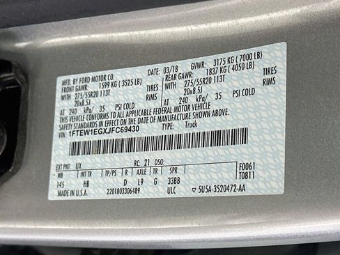 Used 2018 Ford F150 Lariat AWD/4WD image 37