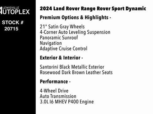 Used 2024 Land Rover Range Rover Sport Dynamic SE image 2