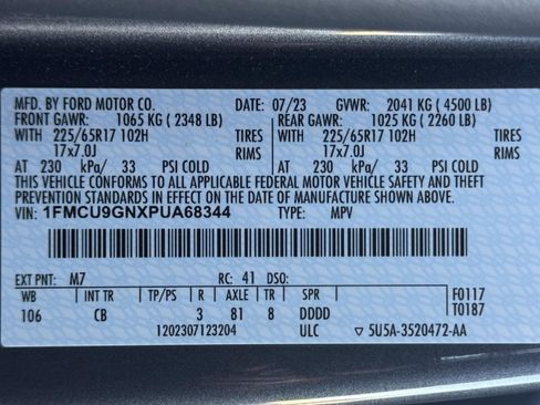 Used 2023 Ford Escape Active AWD/4WD image 45