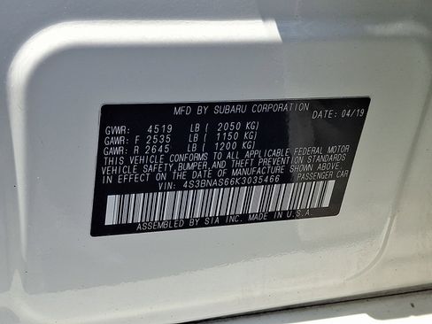 Used 2019 Subaru Legacy 2.5i Sport AWD/4WD image 26