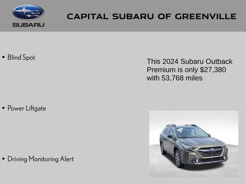 Certified 2024 Subaru Outback Premium AWD/4WD image 9