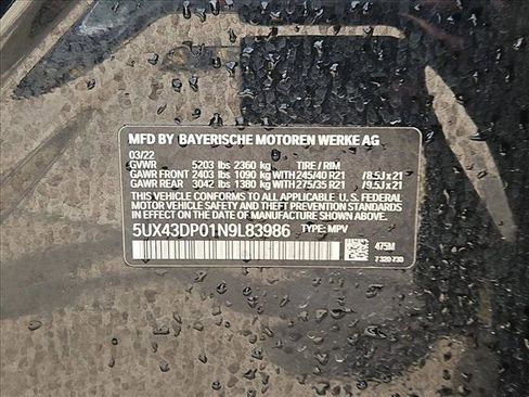 Used 2022 BMW X3 sDrive30i w/ M Sport Package 2 image 23