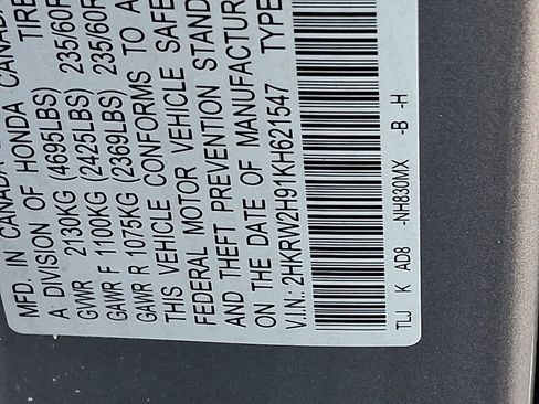 Certified 2019 Honda CR-V Touring image 31