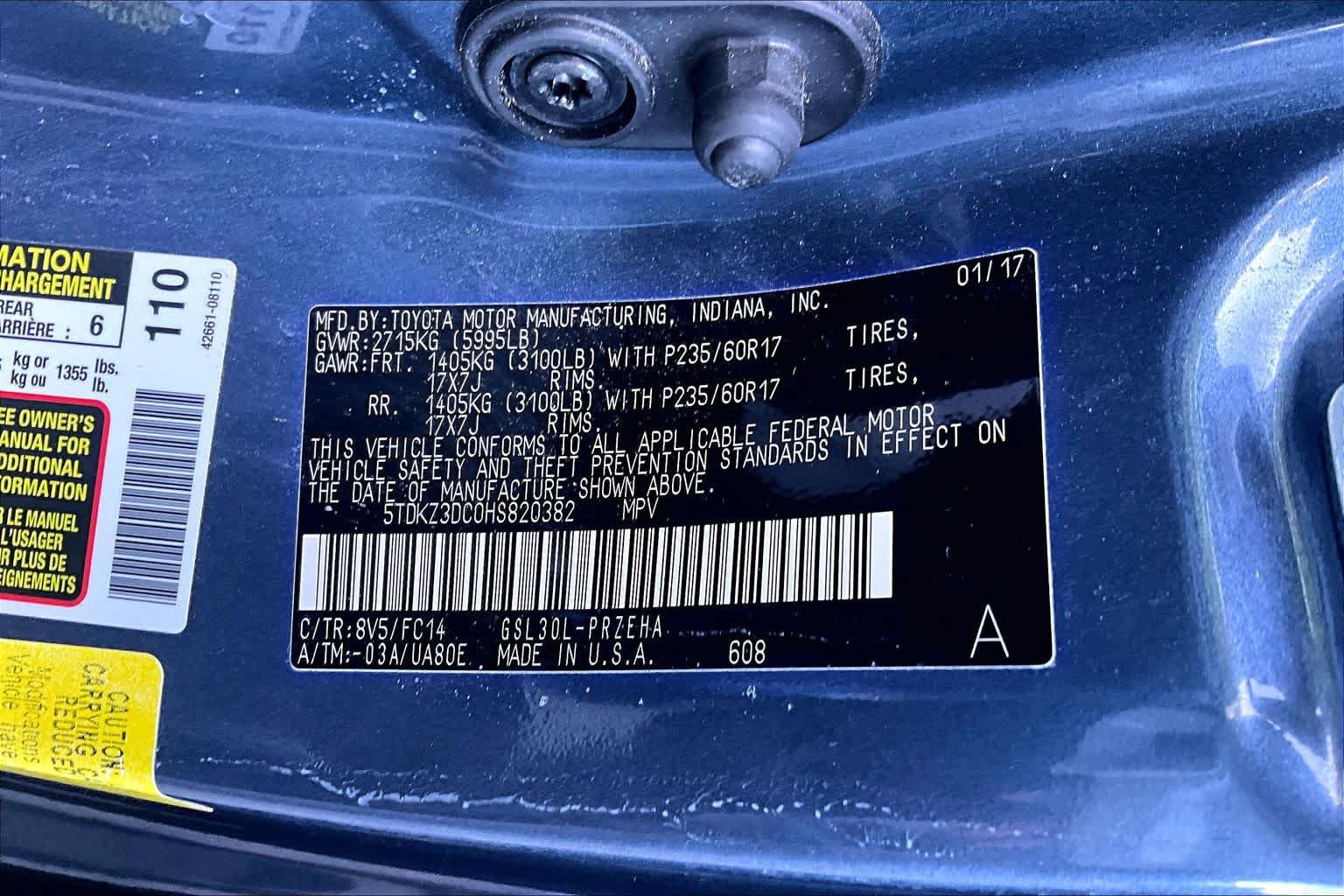 Certified 2017 Toyota Sienna LE FWD image 33