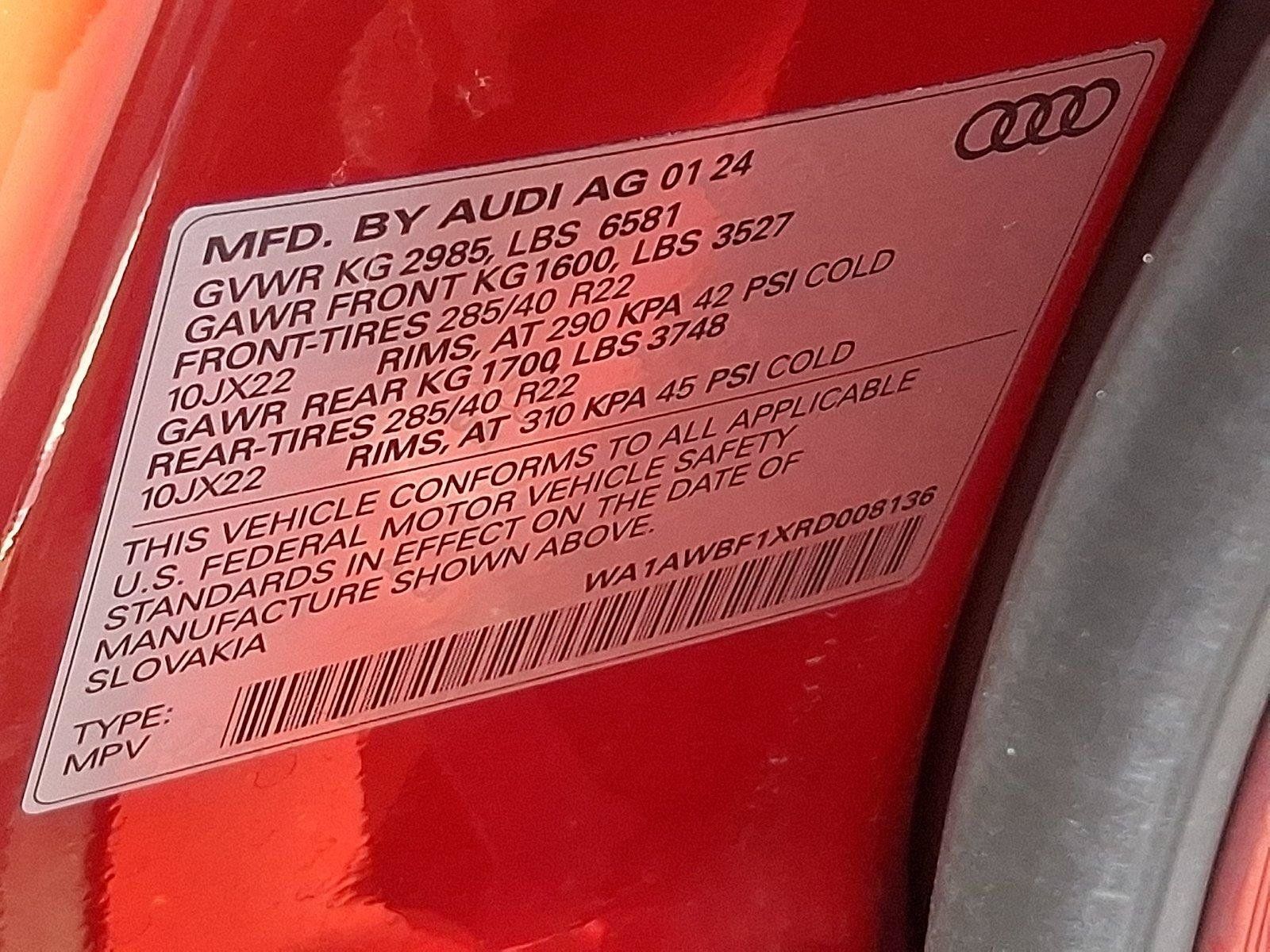 Used 2024 Audi SQ8 Premium Plus AWD/4WD image 27