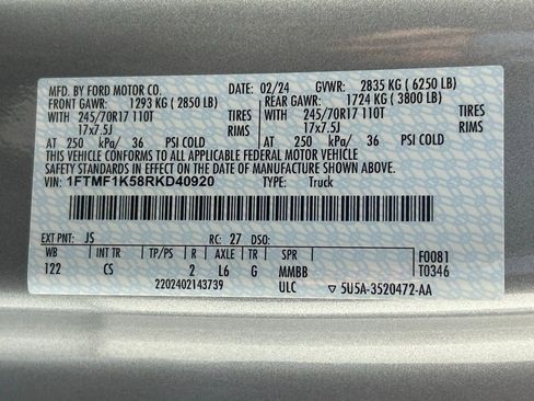 Used 2024 Ford F150 XL w/ Equipment Group 103A High image 33