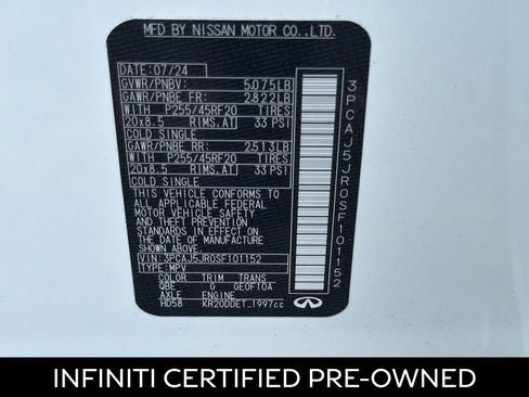 Certified 2025 INFINITI QX55 Luxe w/ Cargo Package AWD/4WD image 27