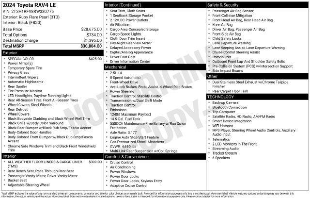 Certified 2024 Toyota RAV4 LE FWD image 32