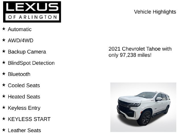 Used 2021 Chevrolet Tahoe Z71 AWD/4WD image 8