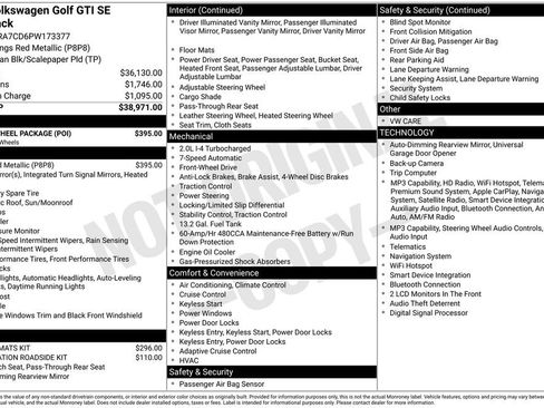 Used 2023 Volkswagen GTI SE w/ Black Wheel Package FWD image 5