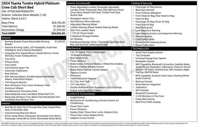 Used 2024 Toyota Tundra Platinum RWD image 28