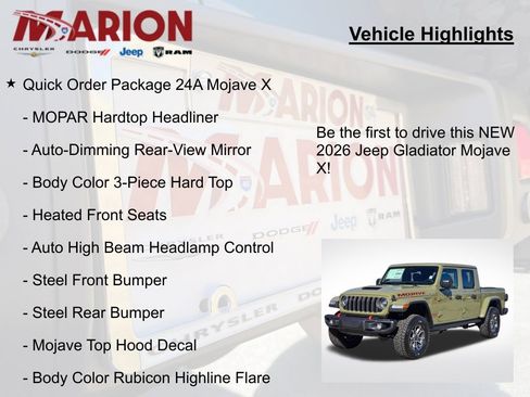 New 2026 Jeep Gladiator Mojave AWD/4WD image 5