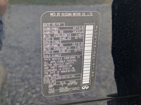 Used 2019 INFINITI QX50 Luxe w/ Navigation Package image 15