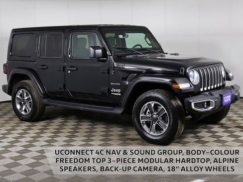 Used 2020 Jeep Wrangler Unlimited Sahara w/ Uconnect 4C Nav & Sound Group image 1